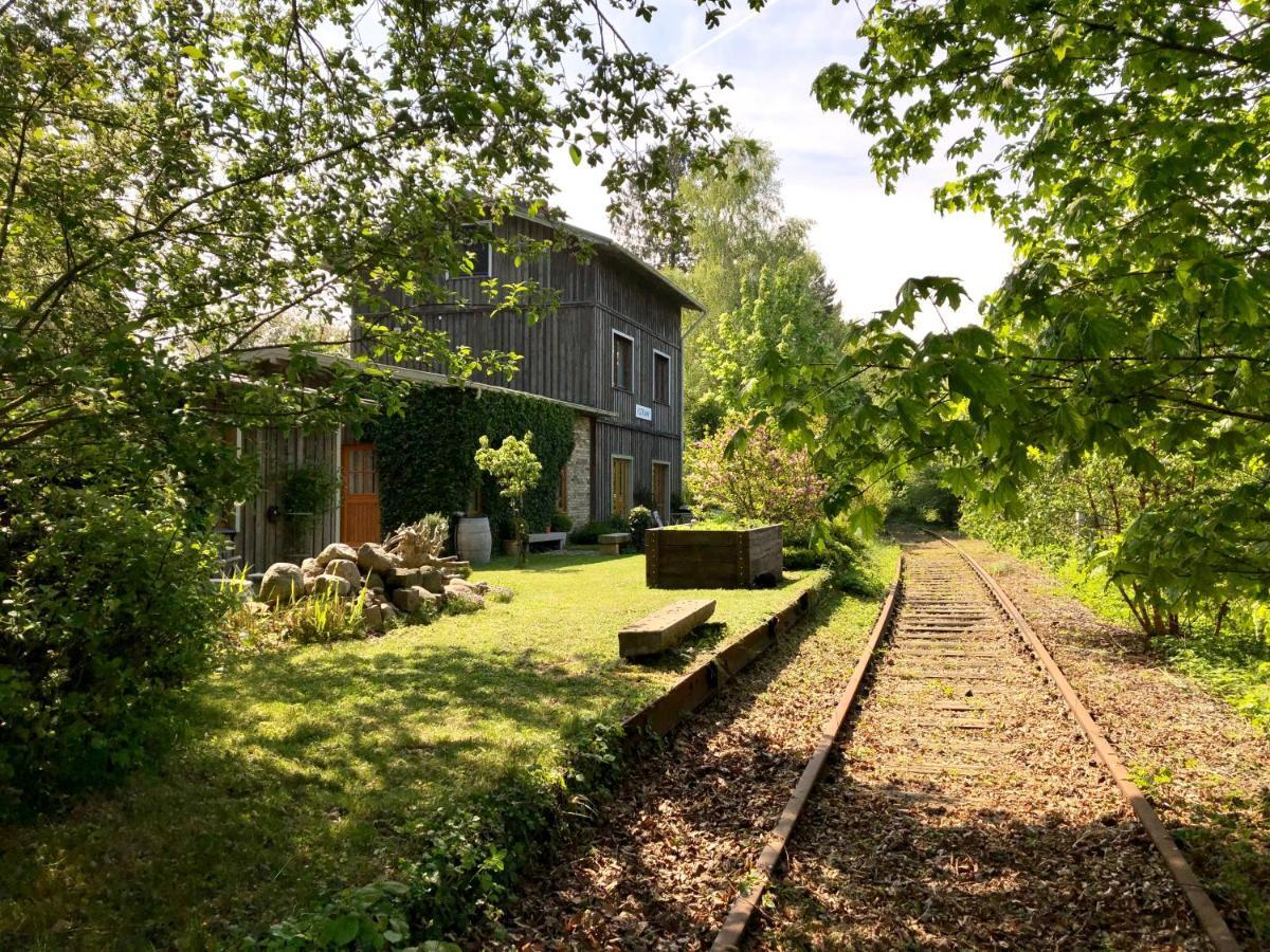 Ferienwohnung im historischen Bahnhof Kletkamp Exterior foto